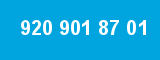 920 901 87 01 920 901 87 01